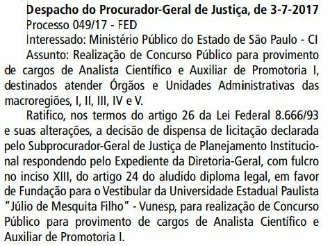 Concurso MP SP