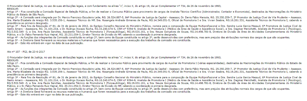 Concurso MP SP