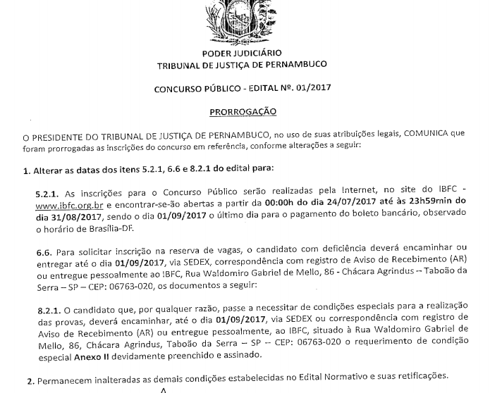 Concurso TJPE