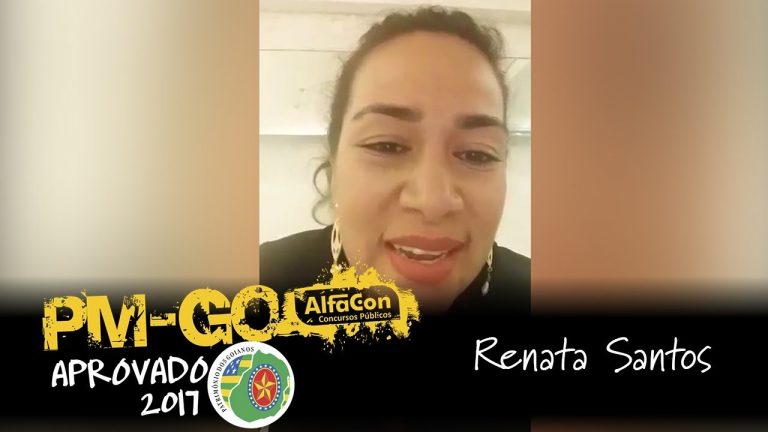 ENTREVISTA EM VÍDEO: Renata Santos – Aprovada concurso PM GO, cargo de soldado.