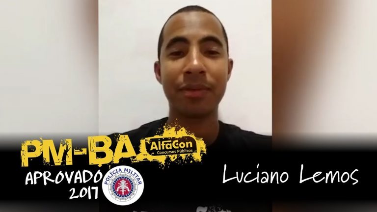 Depoimento em vídeo: Luciano Lemos – Aprovado PM BA 2017