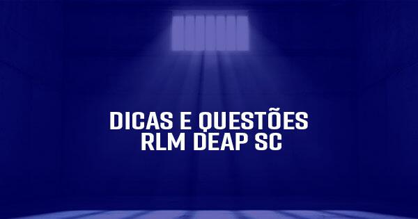 Dicas e questões de RLM para DEAP SC