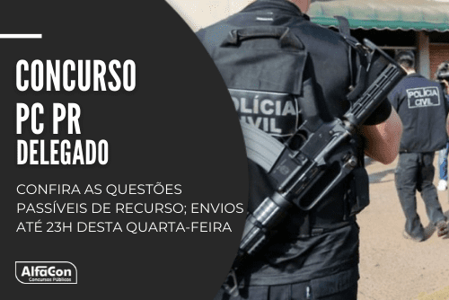 Concurso PC PR teve provas aplicadas neste domingo (3); veja gabarito de delegado e modelos de recursos para envio até as 23h desta quarta-feira (6).
