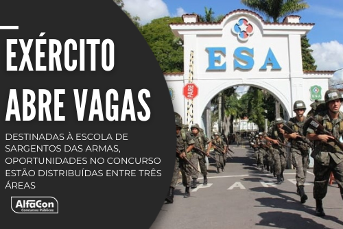 Exército inscreve para 1.100 vagas em três concursos