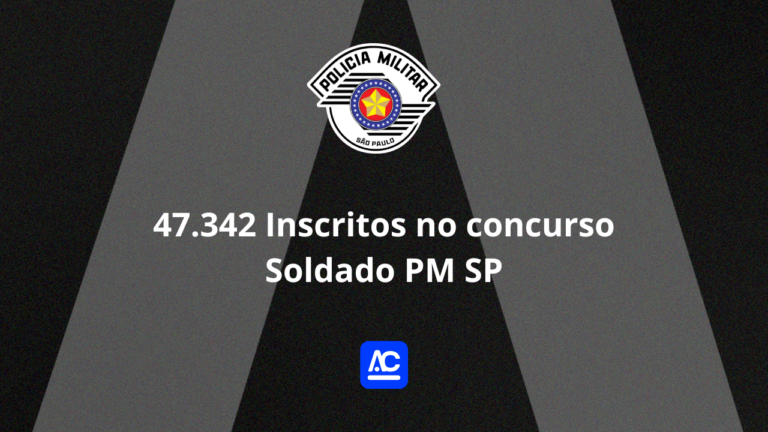 Concurso PM SP Soldado banca FGV divulga demanda de candidatos inscritos para concorrer cargo Soldado, ensino médio. Com provas dia 16/02/2025