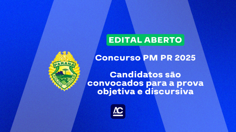 Concurso PM PR: candidatos são convocados para a prova objetiva e discursiva