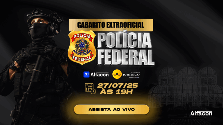 Gabarito Polícia Federal 2025: Correção Comentada AO VIVO com Professores do AlfaCon