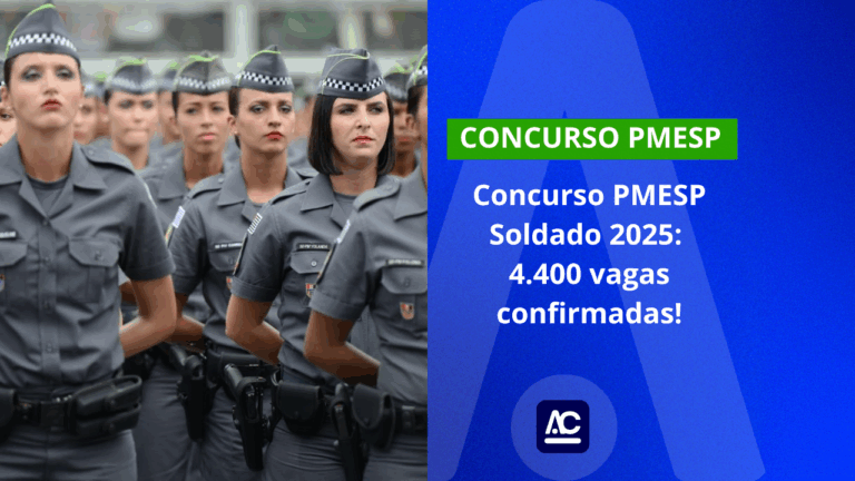 Concurso PMESP Soldado 2025: 4.400 vagas confirmadas!