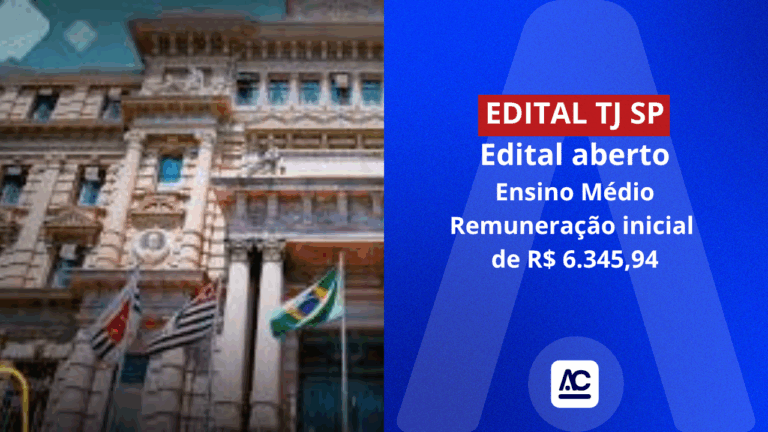 Concurso TJ SP edital aberto
