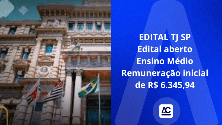 Concurso TJ SP edital aberto