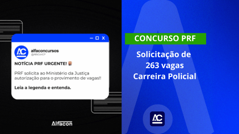 Concurso público: PRF solicita 263 vagas adicionais