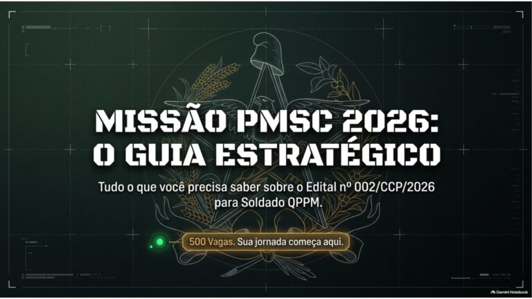 PMSC 2026: Raio-X do Edital Publicado para Soldado -500 Vagas